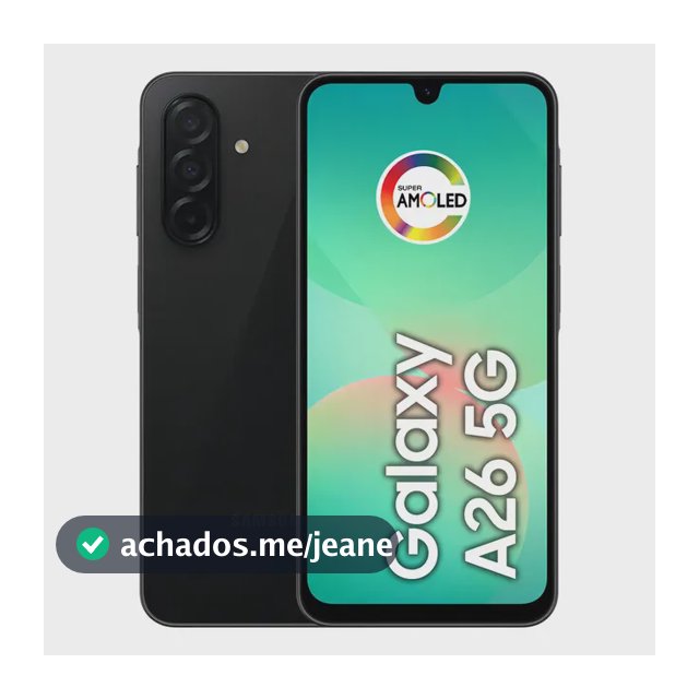 Celular Samsung Galaxy A26 5g 256gb, 8gb Ram, Câmera De 50mp, Ip67, Tela Super Amoled 6.7 , Nfc - Preto