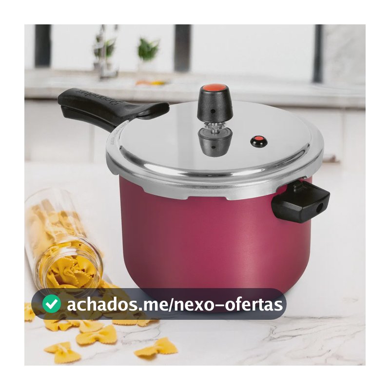Panela De Pressão Panelux 4.5l Fechamento Externo Cor Cereja