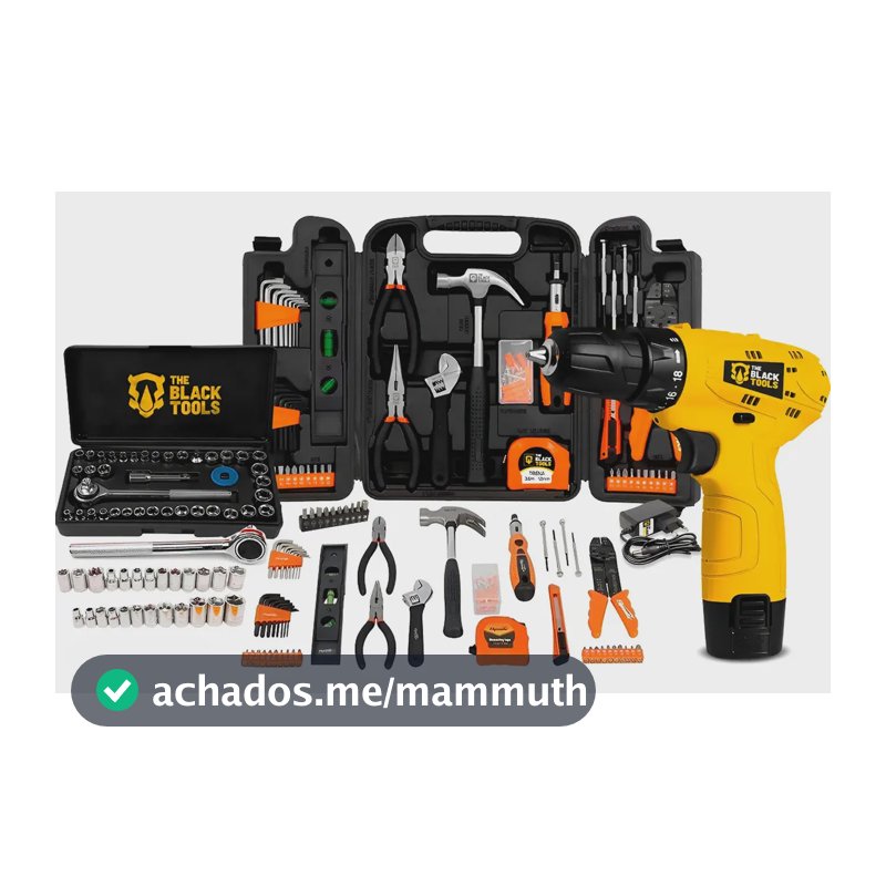 Kit Jogo Ferramentas 169 Peças Soquetes + Parafusdeira 12v
