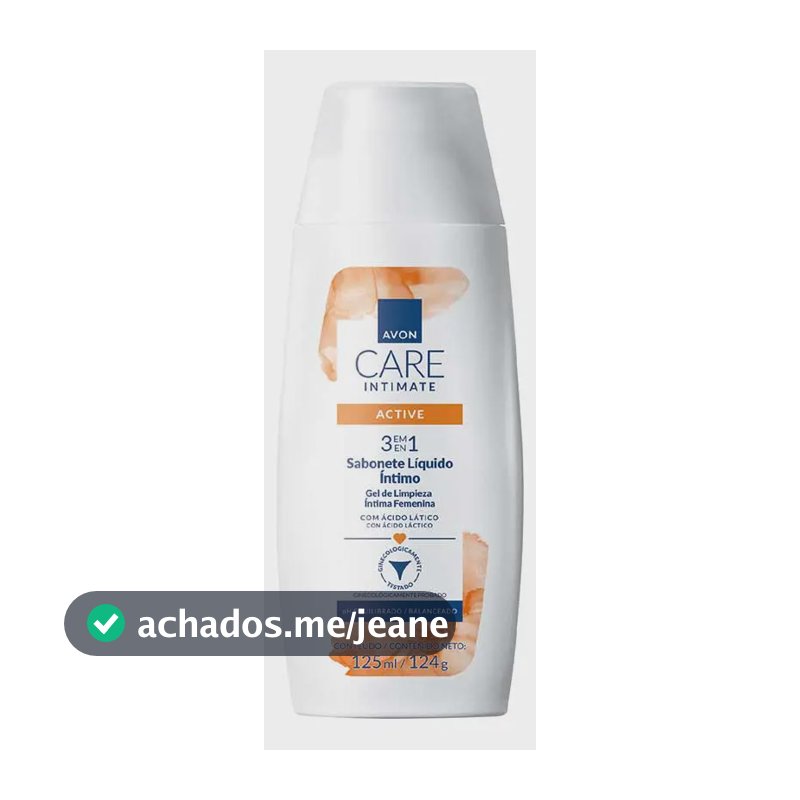 Avon Care Intimate Sabonete Liquido Intimo Active 125ml