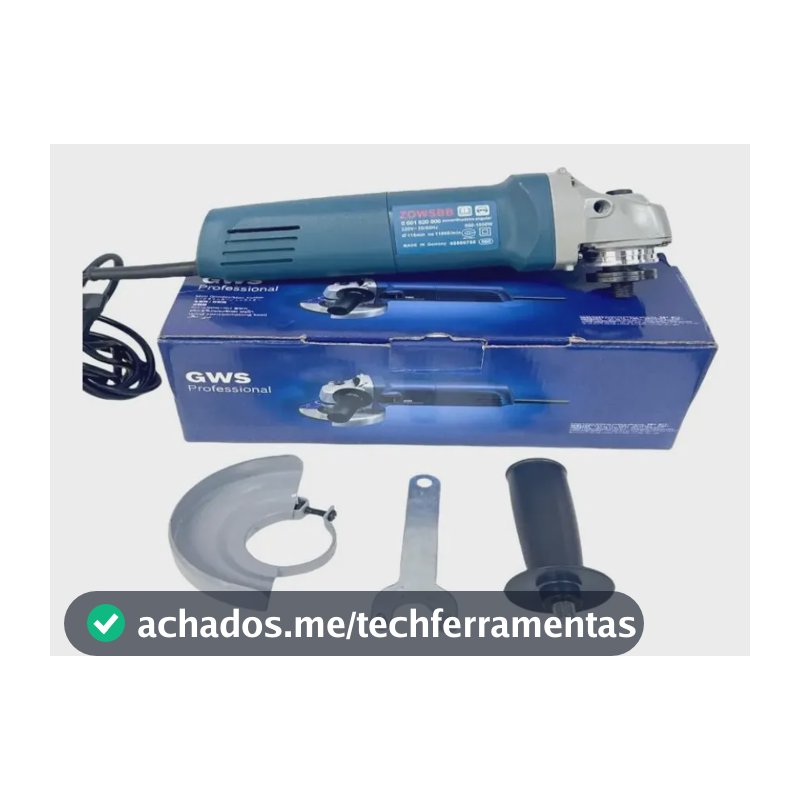 Esmerilhadeira E Lixadeira Angular Gws 6-115 1000w 220v Azul 220v