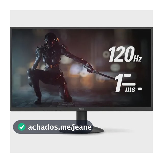 Monitor 27 Aoc Gamer 27b30h3/57, Full Hd, Ips, 120hz, 1ms Cor Preto
