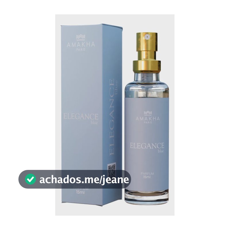 Perfume Feminino Elegance Blue 15ml Amakha Paris