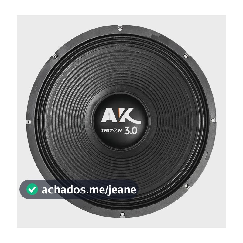 Alto Falante Profissional Ak 3.0 Triton 15 Pol 1500w Rms 8 Ohms 4