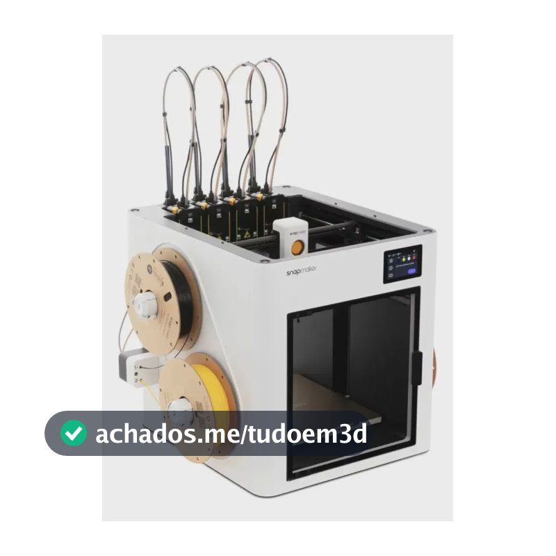 Impressora 3d Snapmaker U1 Fdm Com 4 Bicos Independentes
