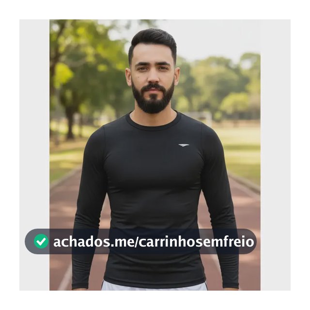 Camisa Térmica Masculina Treino Fitness Praia Proteção Uv 50 Preto Liso G