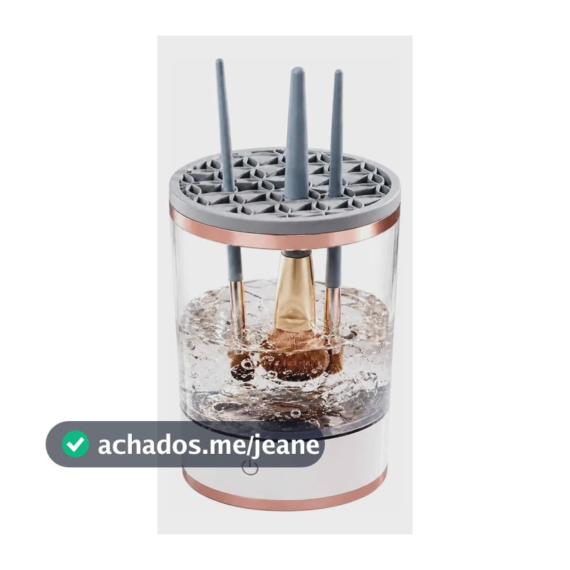 Limpador Elétrico Pincéis Maquiagem 8w Top Rio Branco