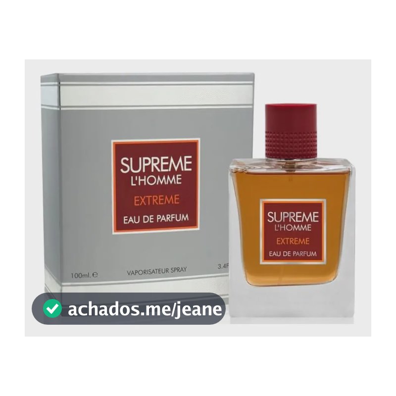 Fragrância World Supreme Lhomme Extreme EDP 100 ml