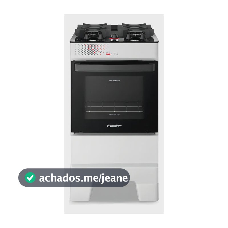 Fogão 4 Bocas Esmaltec Ideal Top Glass Branco