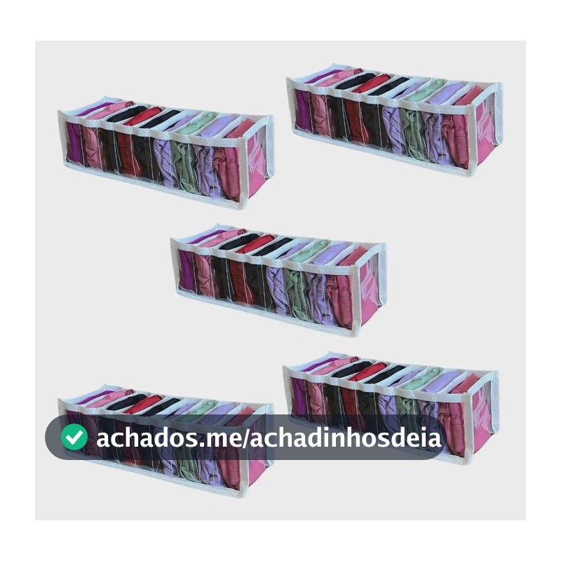 5 Colmeia Organizadora Para Gavetas Organizador de Calcinhas Porta Meia P Guarda Roupas Bebe Kit STOBAZA