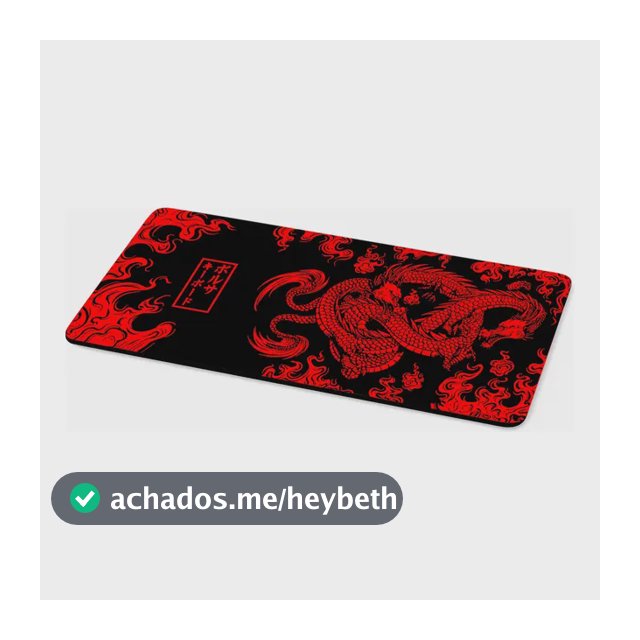 Mousepad Gamer Antiderrapante 80x30cm Jogos Dragão Chinês