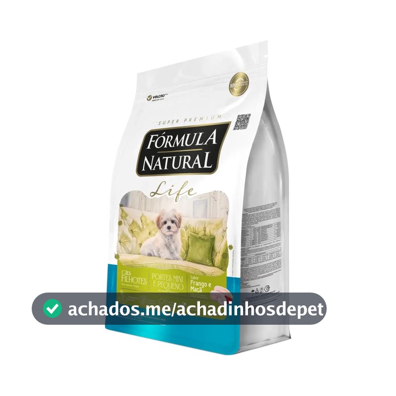 Ração Fórmula Natural Life Super Premium para Cães Filhotes Minis e Pequenos 2,5 kg