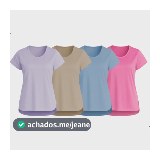 Kit 4 Camiseta Feminina Dryfit Tapa Bumbum Academia Treino