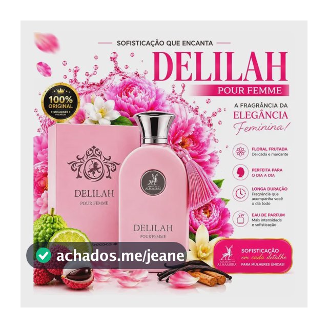 Perfume Alhambra Delilah Pour Femme Edp 100ml