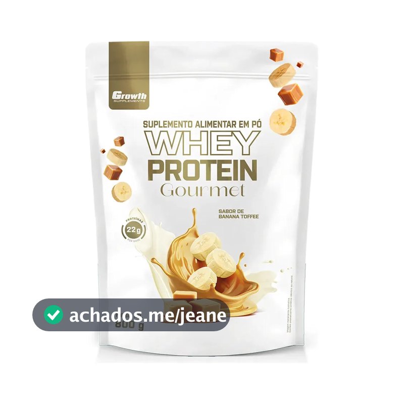 Whey Protein Gourmet 800g Growth Supplements - Banana Toffee Banana Toffee