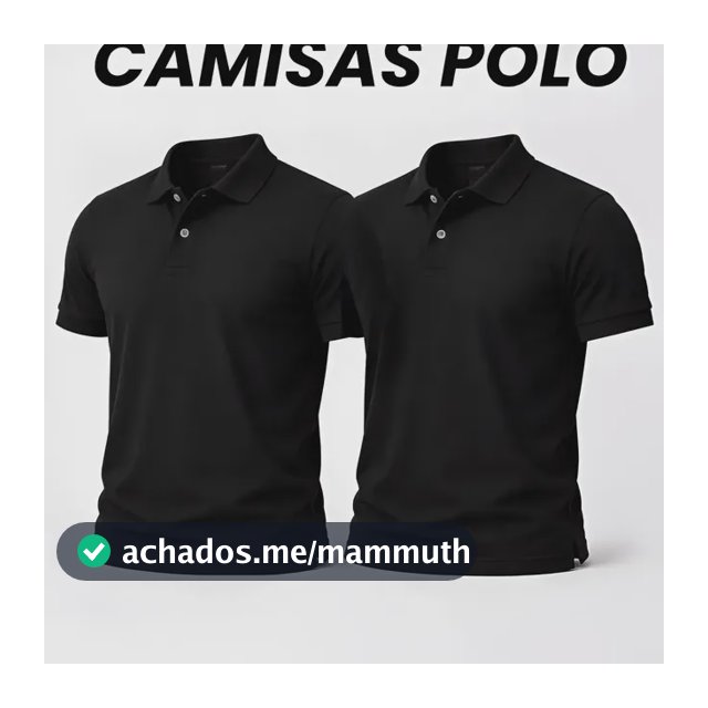 Kit 2 Camisa Gola Polo Masculina Básica Piquet Camiseta