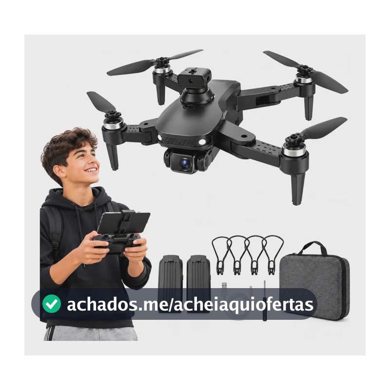 Drone GX Câmera 4K WiFi FPV Dobrável Controle Remoto Altitude Fixa Câmera Ajustável 90° Desvio de Obstáculos para Iniciantes