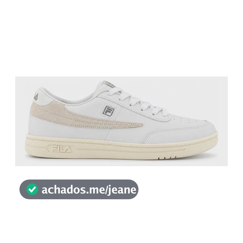 Tênis Fila Feminino 88 Sports Casual Branco Cinza Conforto Branco 37 Br
