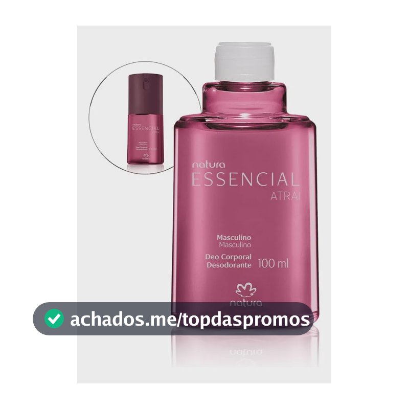 Refil Desodorante Corporal Natura Essencial Atrai Masculino