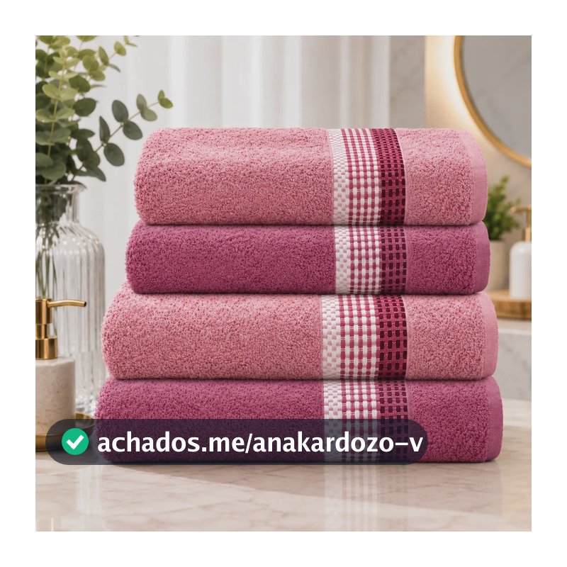 Jogo Toalha Venus Algodão 4pç 2 Banho 2 Rosto Camesa