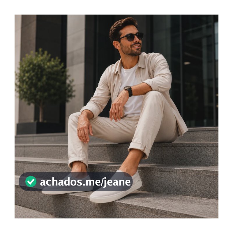 Tênis Masculino Aramis Daily Slip Canvas Casual Confortável Bege 42 Br