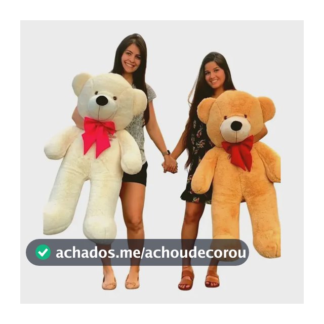 Urso Gigante Grande Teddy Bear Pelúcia 90 Cm - Nacional