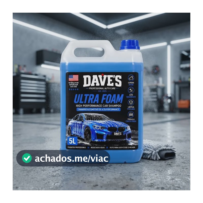 Shampoo Automotivo Ultra Foam Espuma Densa Chantilly Dave's