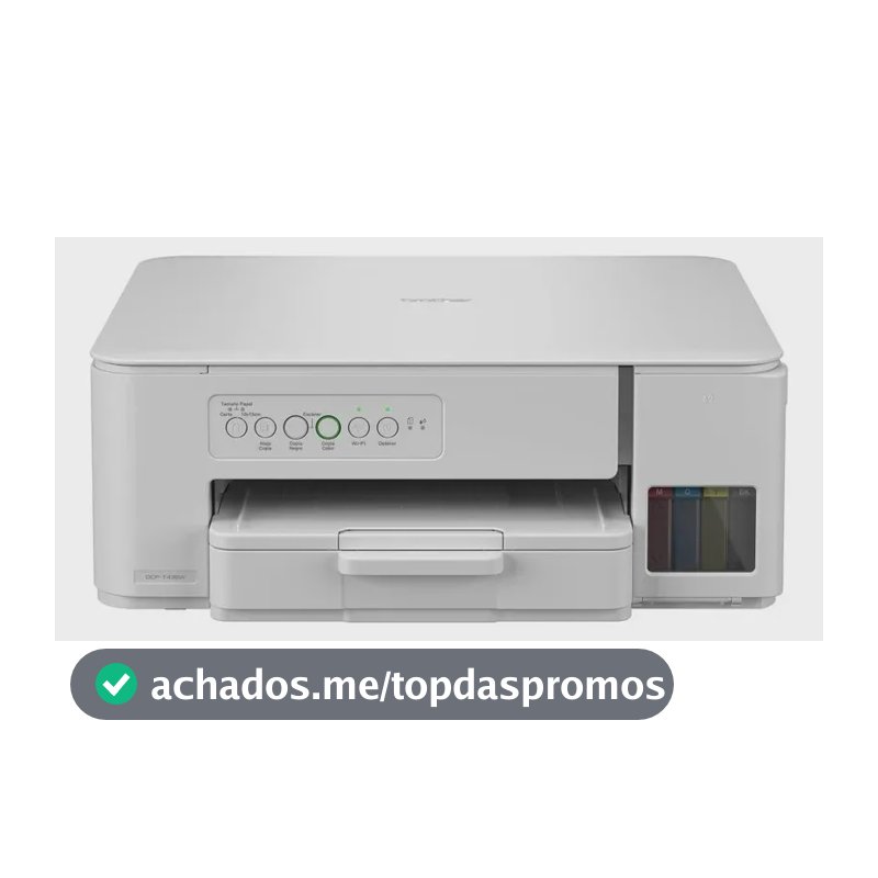 Impressora Multifuncional Brother DCP-T436W Tanque de Tinta, Colorida, Wi-Fi, USB, Bivolt