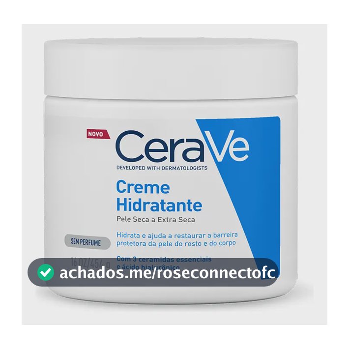 Creme Hidratante Corporal e facial para Pele Seca a Extra Seca Sem Perfume 454g CeraVe