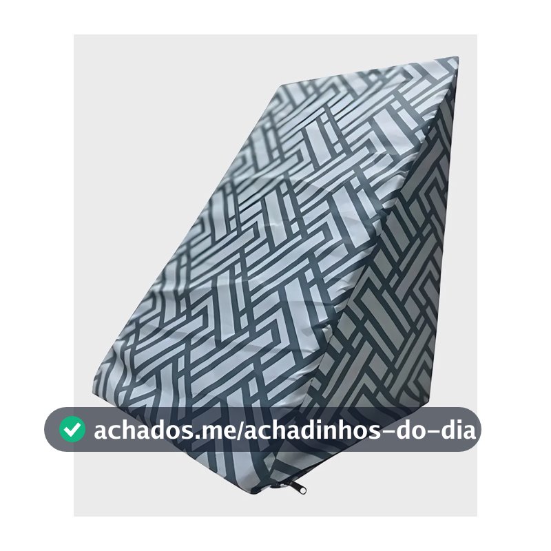 Ortobom Suave Encosto Apoio de Pernas 55x40cm cinza triangular