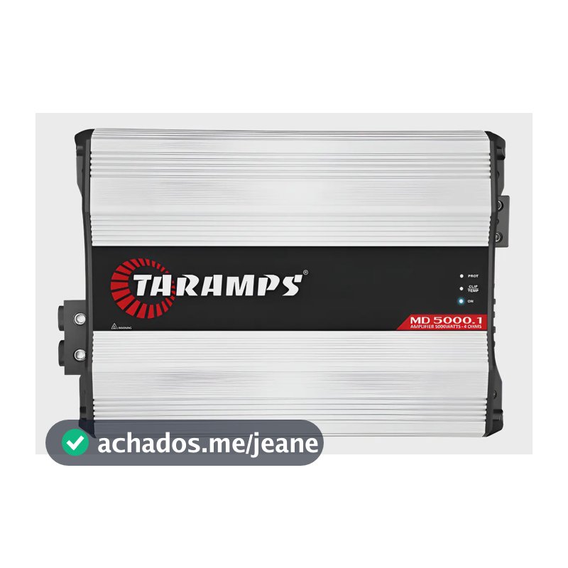 Módulo Amplificador Som Md 5000.1 4 Ohms 1 Canal 5000w Rms Branco