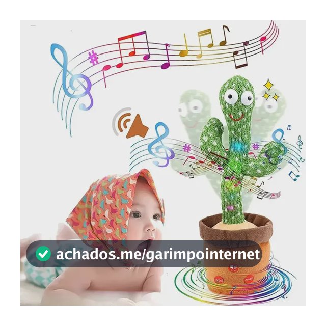 Brinquedo Cacto Dançante Musical Sensorial Para Bebês