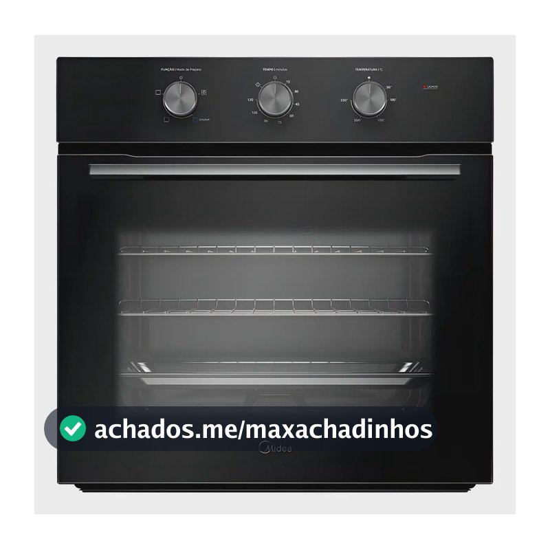 Forno Elétrico De Embutir 68l Midea Preto