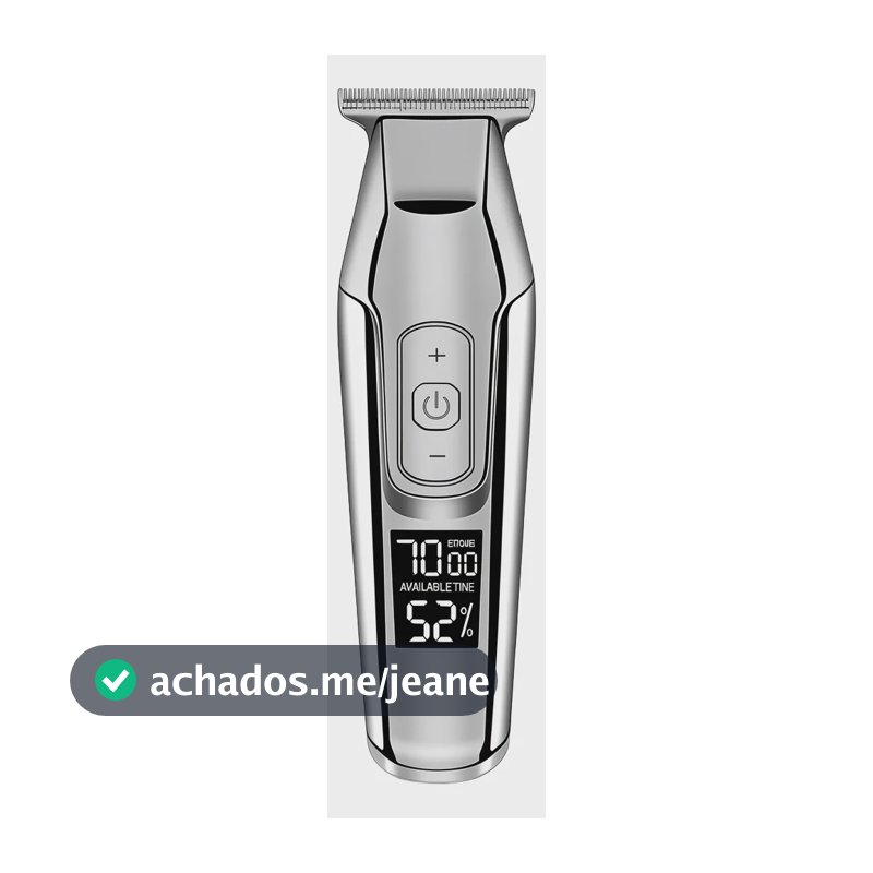 Maquina De Acabamento Profissional Prata  Km 5027 Kemei Bivo Prata 127/220v