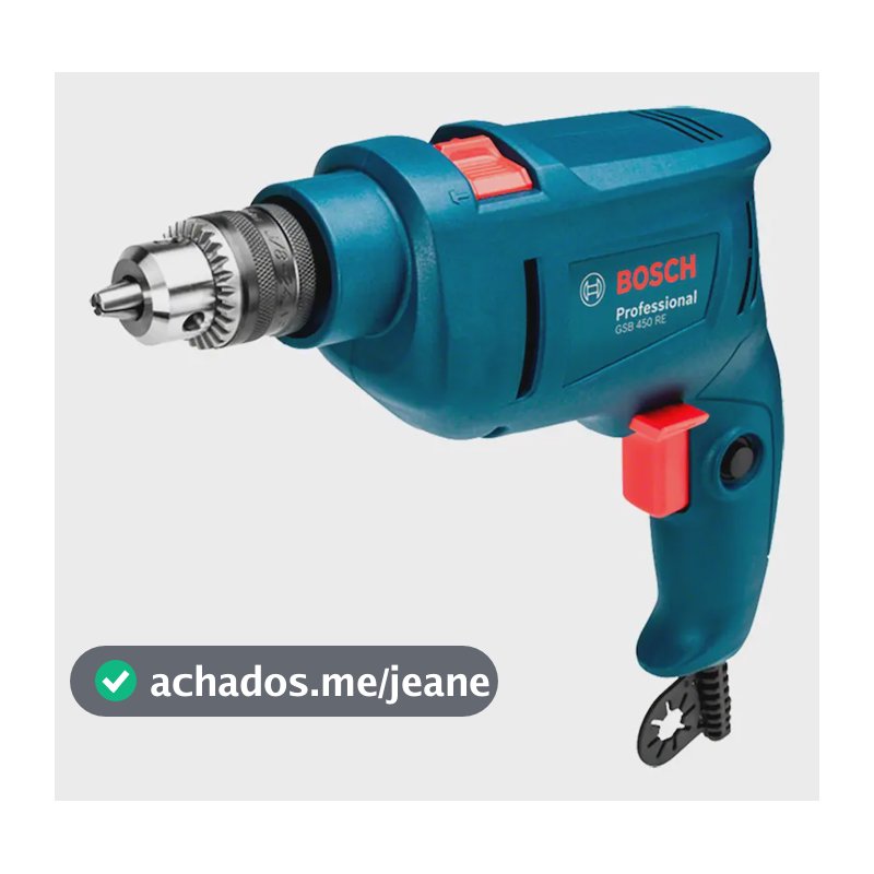 Furadeira De Impacto Bosch Gsb 450 Re 450w Concreto E Metal Cor Azul-escuro Frequência 60