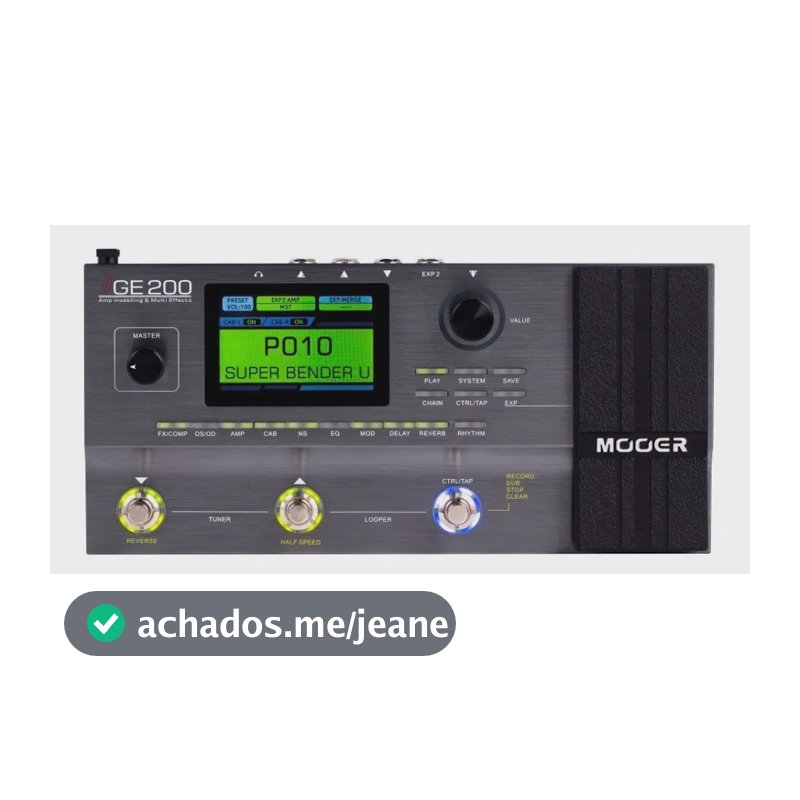 Pedal de efeito Mooer GE200 cor prateado
