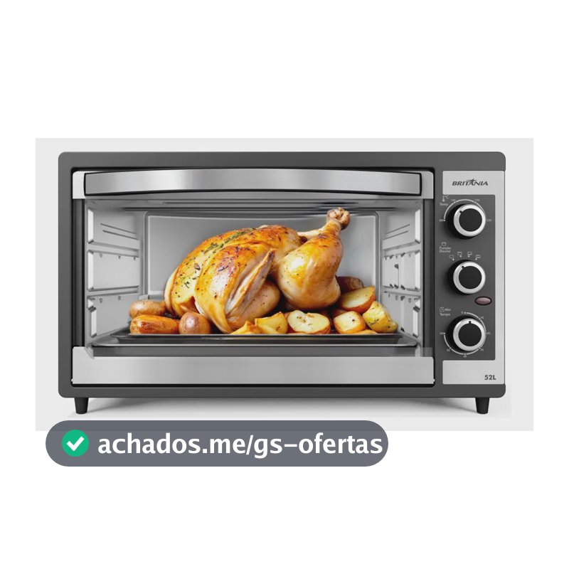 Forno Elétrico Britânia 52l Dupla Resistência Bfe55p