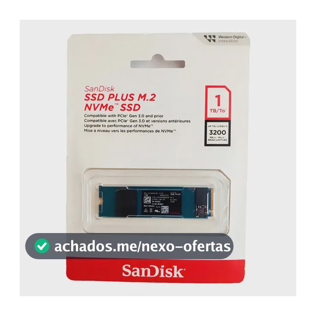 Ssd M.2 1tb Sandisk Plus Nvme 2280