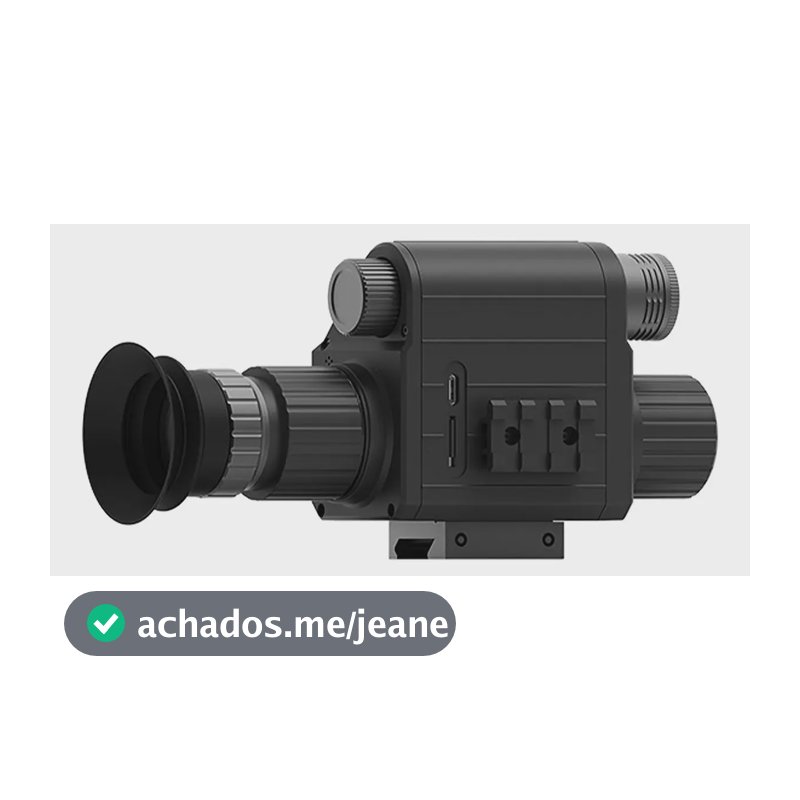 Monóculo Digital de Visão Noturna Neoxtek M5 com Zoom 4x Infravermelho para Observação Diurna e Noturna Gravação de Vídeos em HD Visor Portátil Compacto para Ambientes com Pouca Luz Cor Preta Athenix