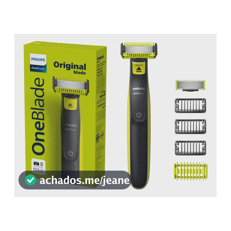 Barbeador e Aparador Elétrico Philips OneBlade para Rosto & Corpo Sem Fio e À Prova D'Água - QP2824/10