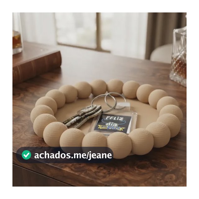 Bandeja Decorativa De Bolinhas Porta Objetos Organizador