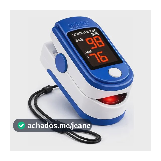 Oxímetro Digital Dedo Medidor Saturação Batimentos Azul