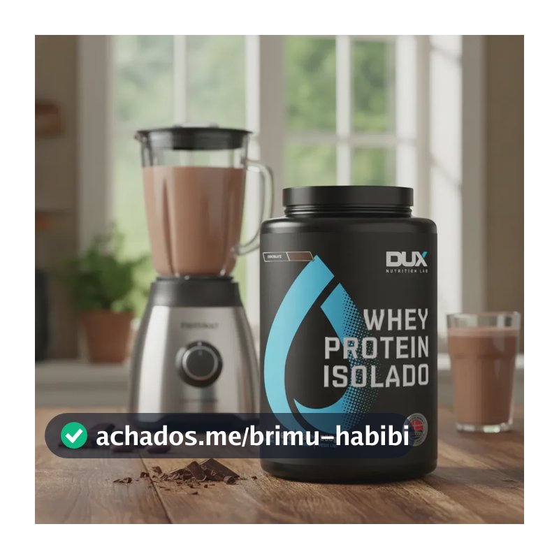 Whey Protein Isolado Dux Nutrition - Pote 900g Chocolate