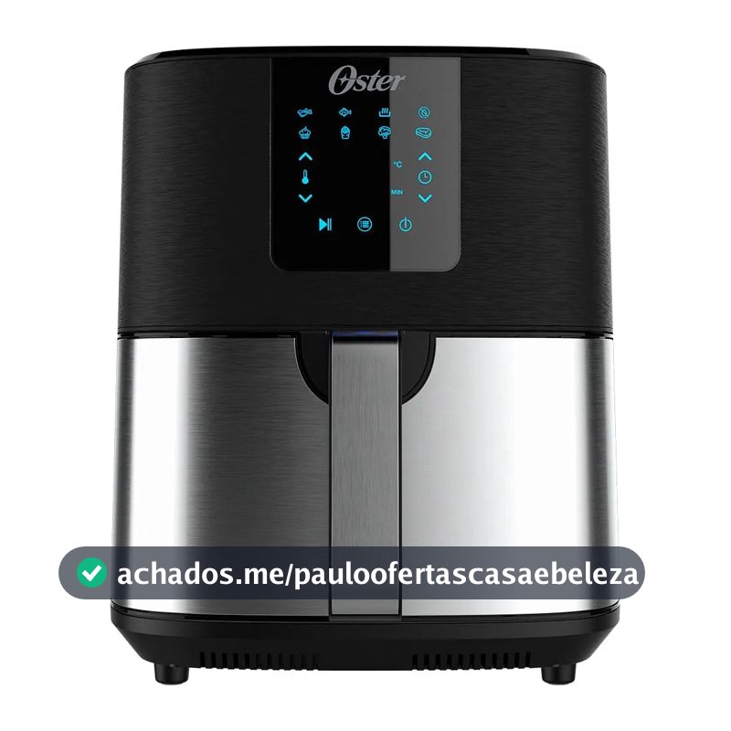 Fritadeira Elétrica Oster Ofrt650 de 4,8L, 1500W, Inox e Painel Touch