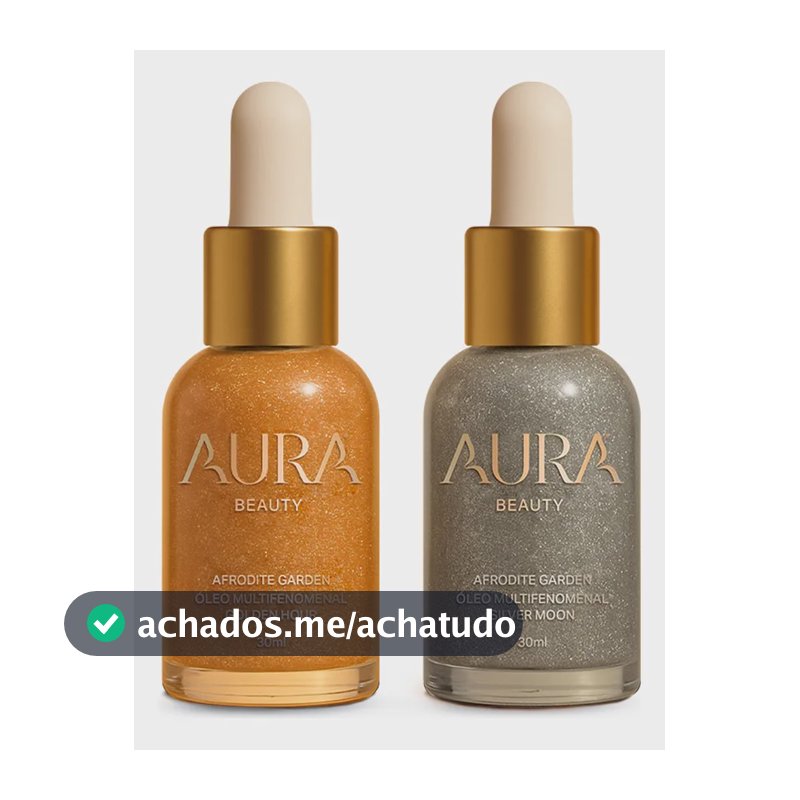 Duo Óleo Iluminador Aura Jade Picon Dourado Prata 2x30ml