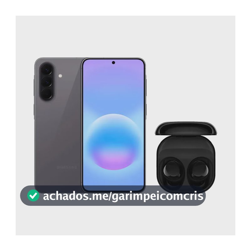 Galaxy A57 5G (256GB) - Cinza + Galaxy Buds Core - Preto