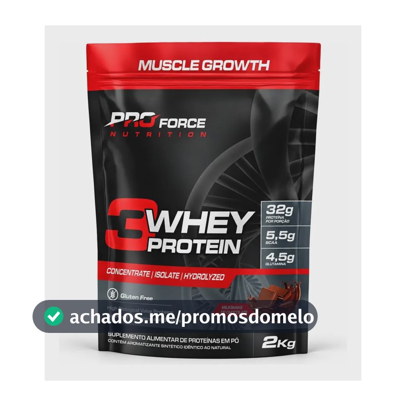 Proteína Proforce 3 Whey em pó sabor Chocolate x 2kg