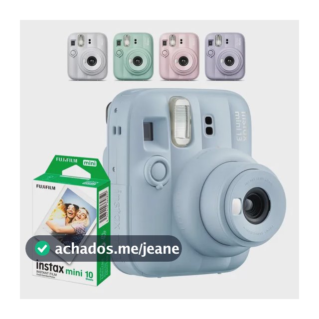 Câmera Instax Mini 13 Fujifilm Instantânea + 10 Filme Instax Azul