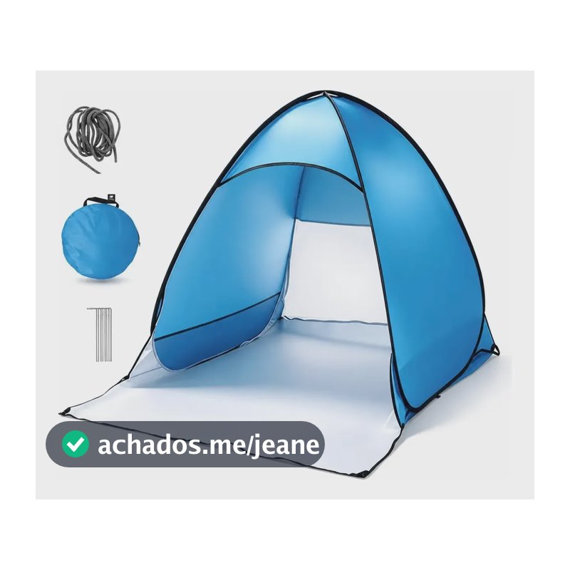 Barraca Camping 2 Pessoas Não Automática Acampamento Azul-celeste