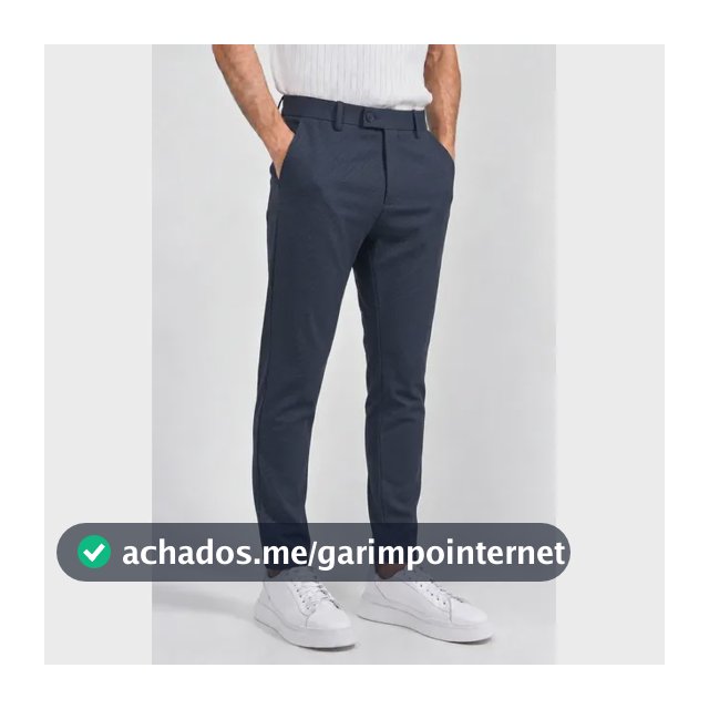 Calça Alfaiataria Masculina Malha Elastano Stretch Conforto
